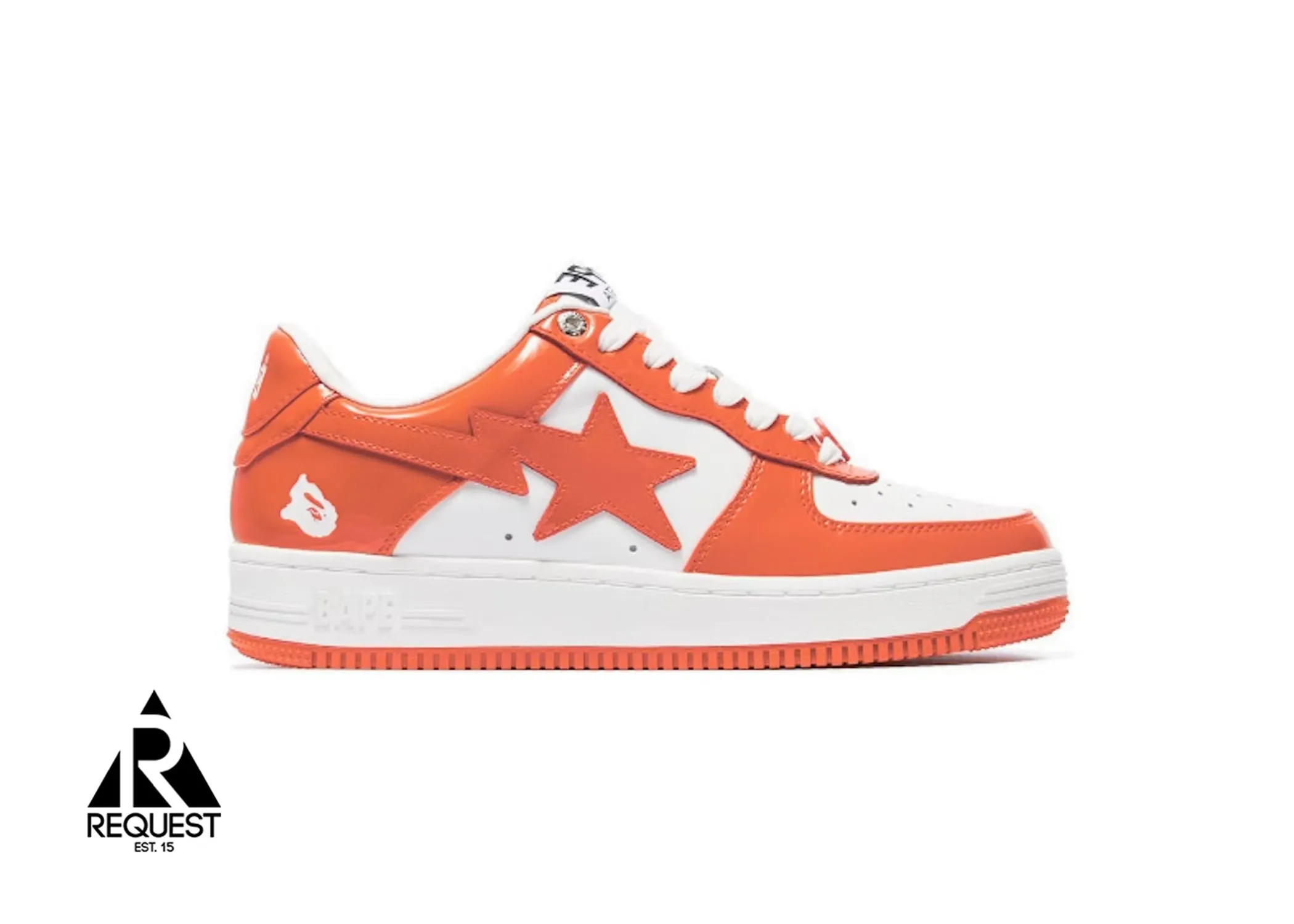 Bapesta Low “Patent Leather Orange White”