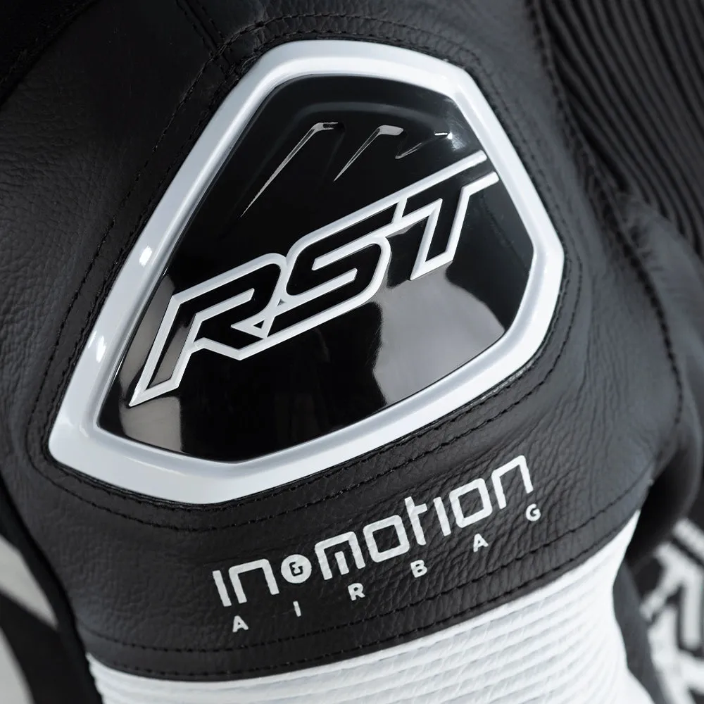 RST PRO SERIES EVO AIRBAG CE 1-PC SUIT [WHITE/BLACK]